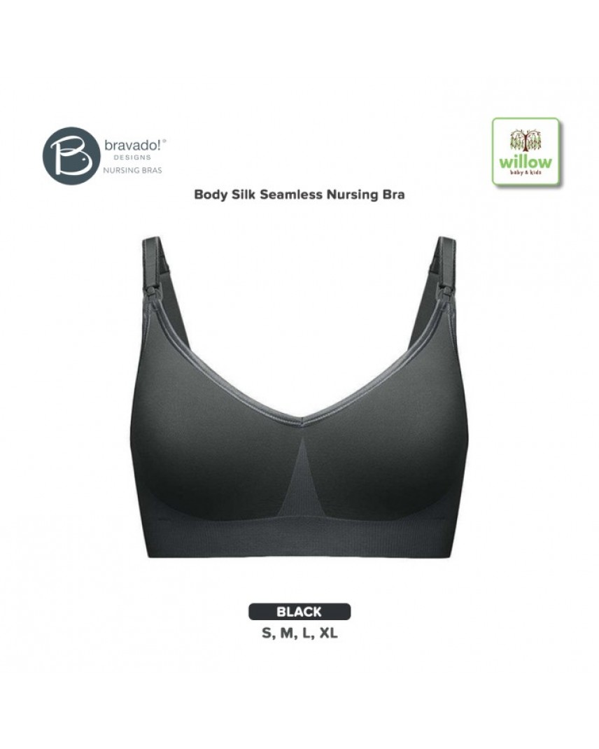 Bravado Designs Body Silk Seamless Rhythm Nursing Bra - White Grey Spacedye  • Baby Central HK