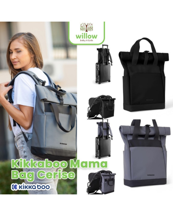 Diaper Backpack Kikkaboo Mama Bag Cerise