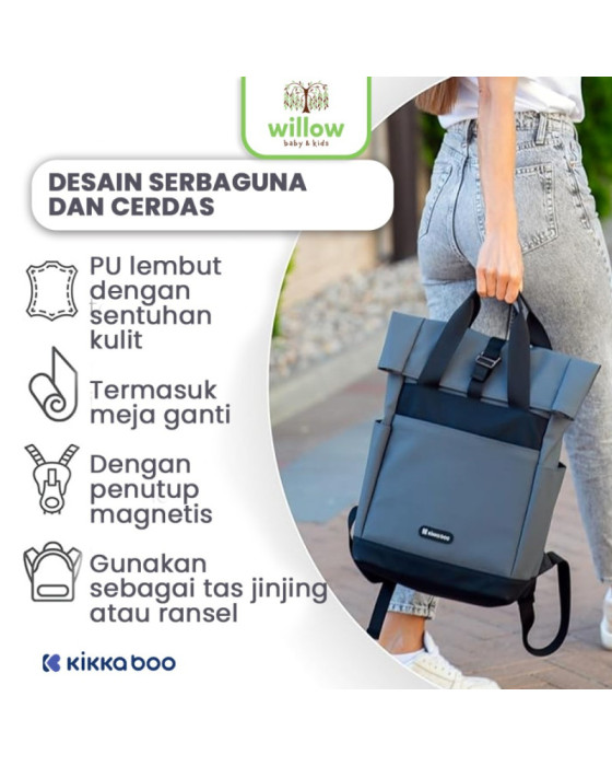 Diaper Backpack Kikkaboo Mama Bag Cerise