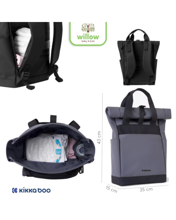 Diaper Backpack Kikkaboo Mama Bag Cerise