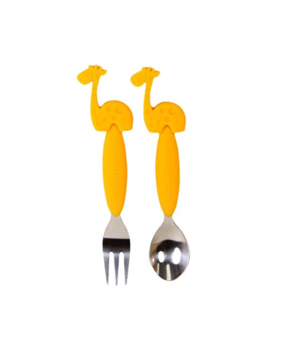 MARCUS AND MARCUS KD03 SPOON AND FORK SET - GREEN