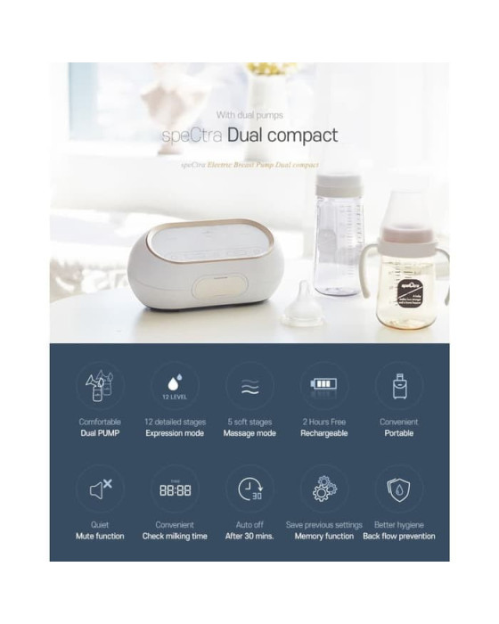 SPECTRA BREASTPUMP DUAL COMPACT