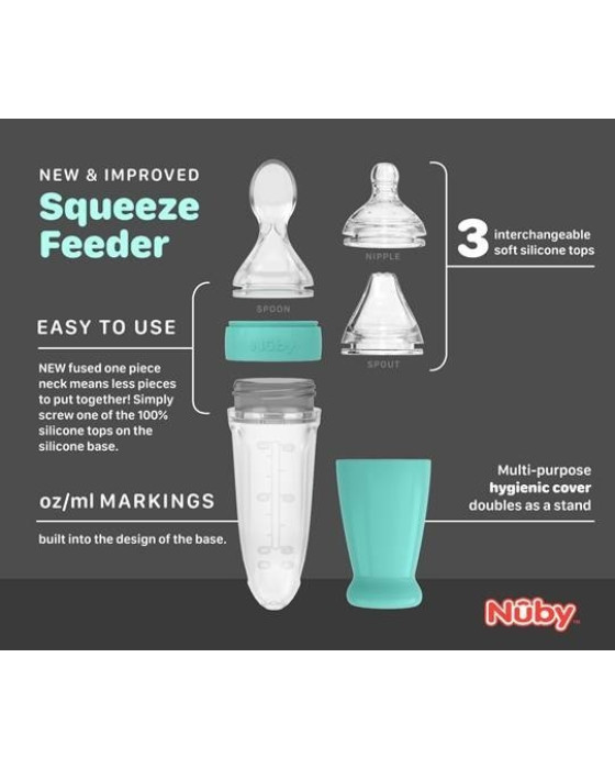 NUBY ALL SILICONE SQUEEZE FEEDER