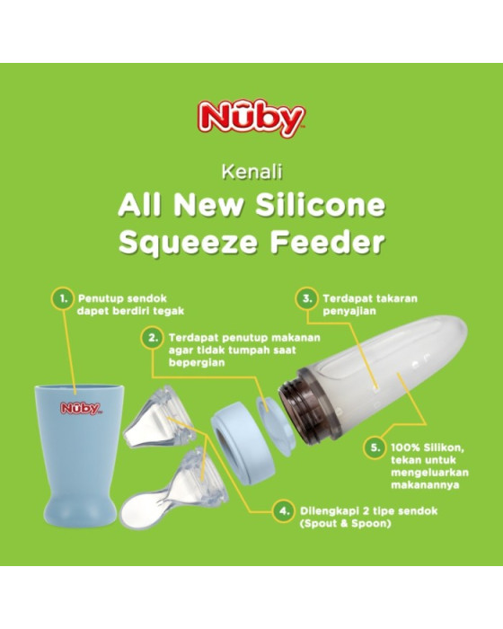 NUBY ALL SILICONE SQUEEZE FEEDER