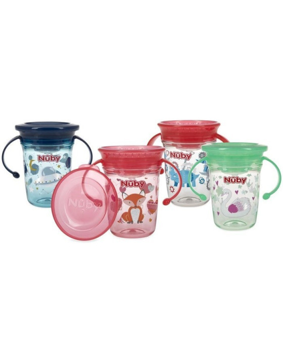NUBY WONDER CUP TRITAN GLITTER 240ML GELAS BAYI