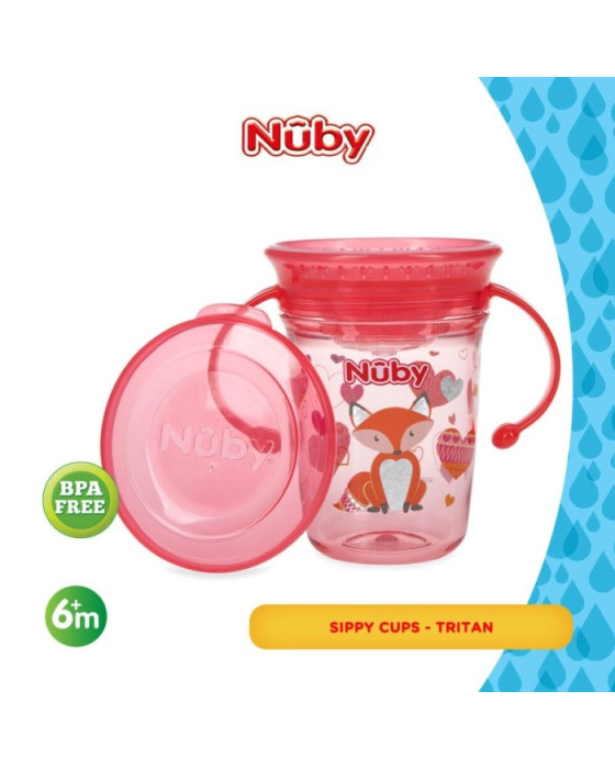 NUBY WONDER CUP TRITAN GLITTER 240ML GELAS BAYI
