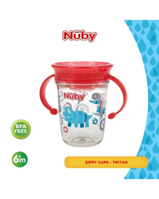NUBY WONDER CUP TRITAN GLITTER 240ML GELAS BAYI