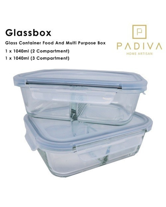 PADIVA GLASSBOX GBP1040M 1040ML (MIX2+3 COMPARTMENT)