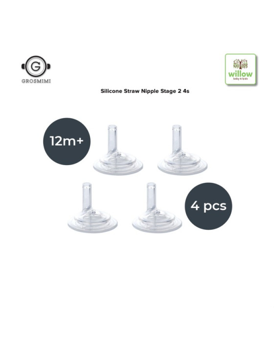 GROSMIMI SILICONE NIPPLE STAGE 2 4PCS