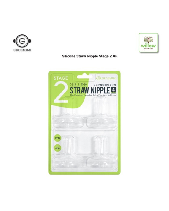 GROSMIMI SILICONE NIPPLE STAGE 2 4PCS