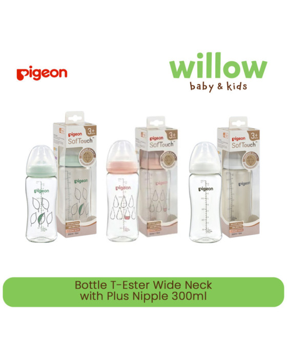 Pigeon Bottle T-Ester Wide Neck with Plus Nipple 300ml