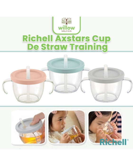Alat Makan Bayi Richell Axstars Cup De Straw Training