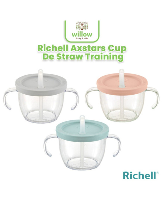 Alat Makan Bayi Richell Axstars Cup De Straw Training