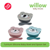 Tumtum Silicone Baby Bowl & Spoon Set Alat Makan Bayi