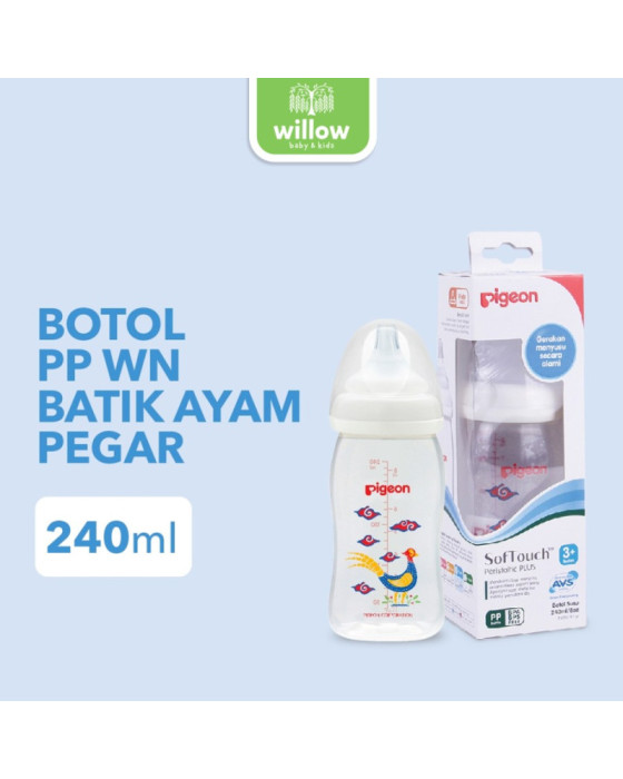 Pigeon Bottle PP Wide Neck Batik 240Ml Botol Susu