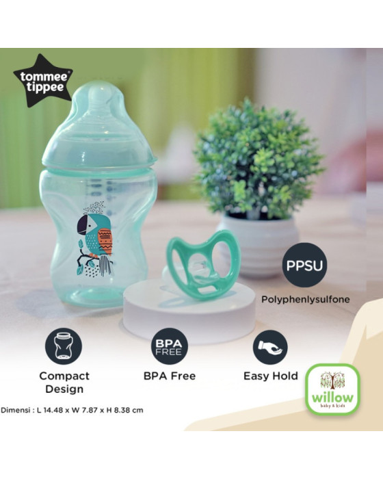 Tommee Tippee Bottle Close To Nature Tinted Botol Susu 260Ml