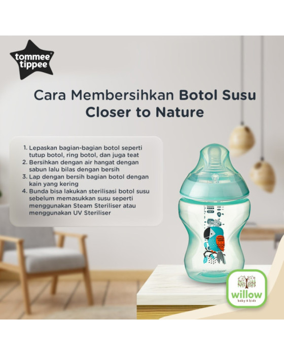 Tommee Tippee Bottle Close To Nature Tinted Botol Susu 260Ml