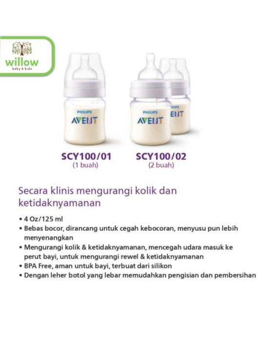 Avent Bottle Wide Neck Anti-Colic Botol Bayi