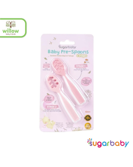 Sugar Baby Pre-Spoons Baby 2 Stage Sendok Bayi