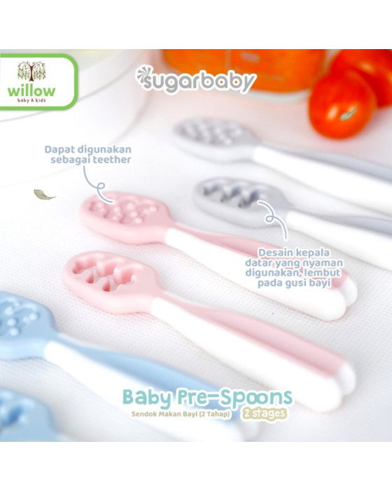 Sugar Baby Pre-Spoons Baby 2 Stage Sendok Bayi