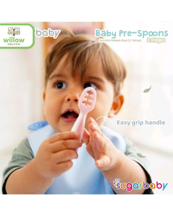 Sugar Baby Pre-Spoons Baby 2 Stage Sendok Bayi