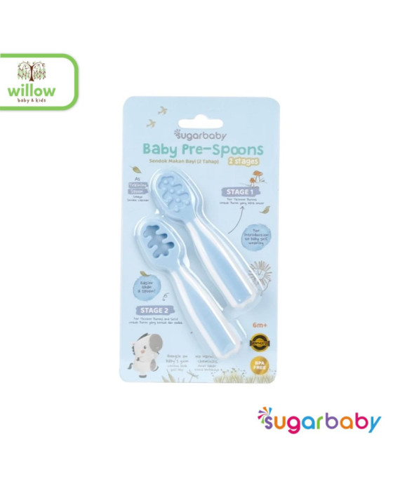 Sugar Baby Pre-Spoons Baby 2 Stage Sendok Bayi