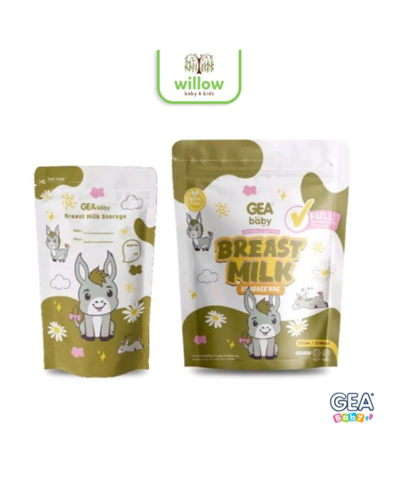 Gea Baby Breastmilk Storage Bag 120ML Farmdale Edition Kantong Asi