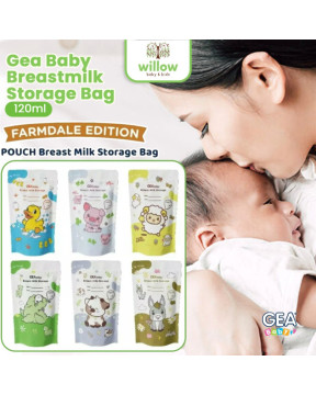Gea Baby Breastmilk Storage Bag 120ML Farmdale Edition Kantong Asi