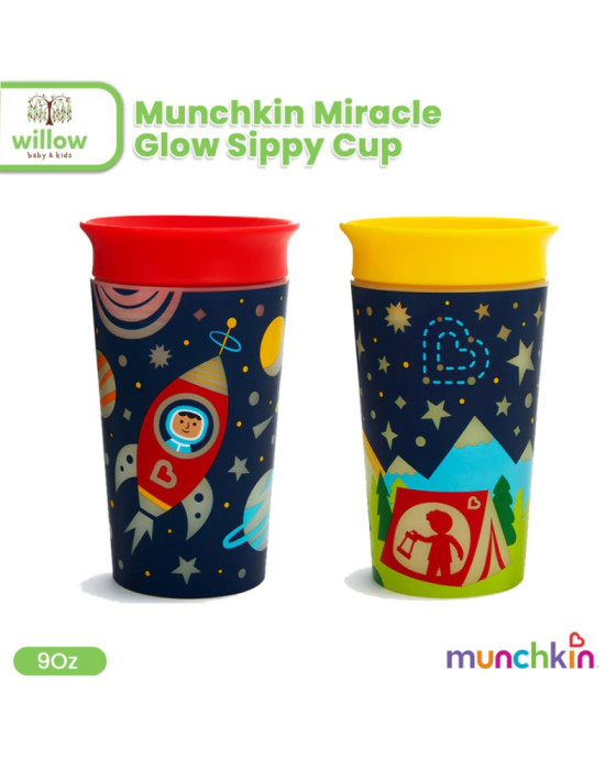 Munchkin Miracle Glow Sippy Cup 9Oz Gelas Anak 1Pk