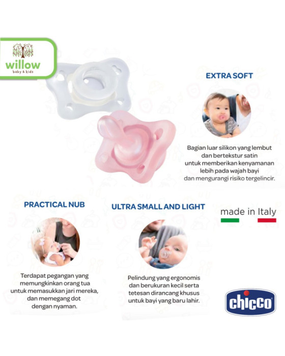 Chicco Physioforma Mini Soft Soother Silicone Dot Bayi