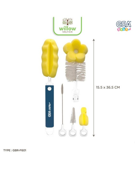 Gea Baby Perfect Set Brush 6In1 Sikat Cuci Botol