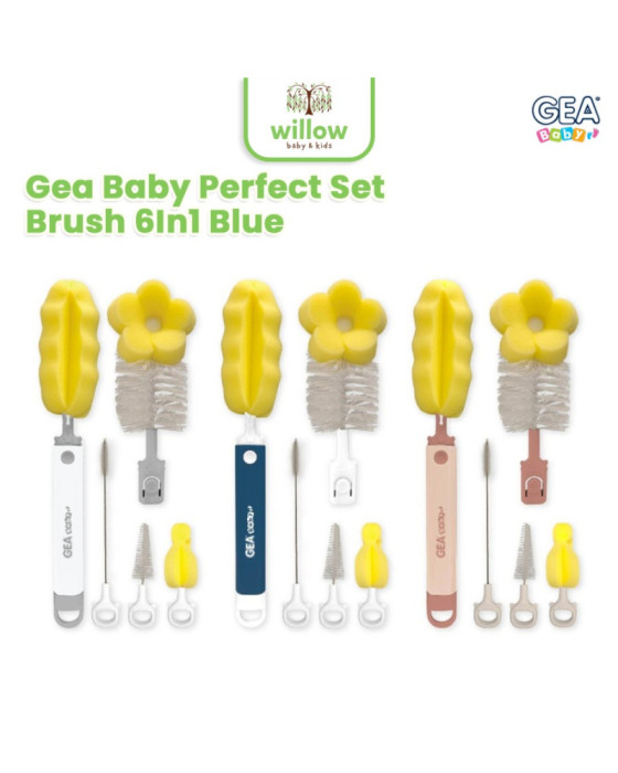 Gea Baby Perfect Set Brush 6In1 Sikat Cuci Botol