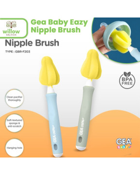 Gea Baby Eazy Nipple Brush Sikat Cuci Botol