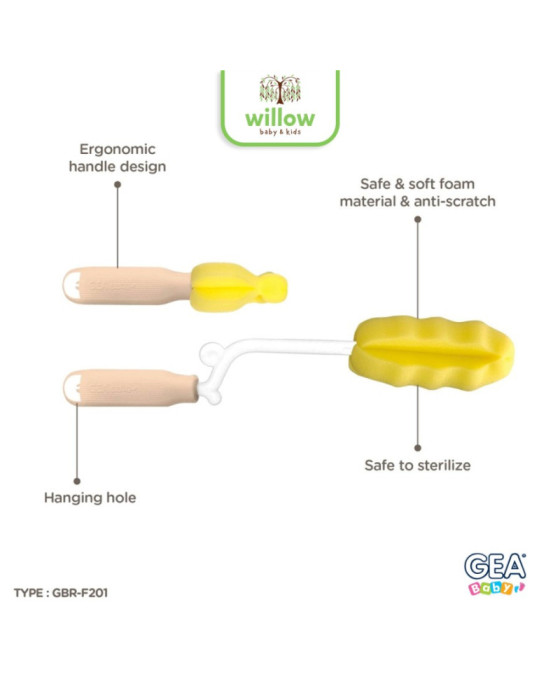 Gea Baby Eazy Foam Brush Sikat Cuci Botol
