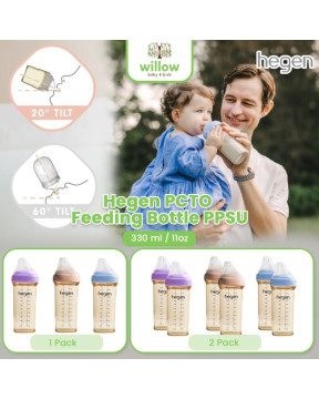 Botol Susu Hegen PCTO Feeding Bottle PPSU 330Ml/11Oz