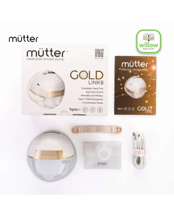 Pompa Asi Mutter Link Wearable Breastpump Bluetooth