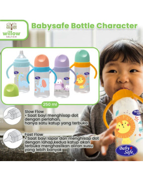 Botol Bayi Babysafe Bottle Character 250Ml