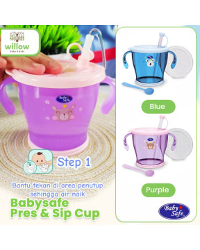 Gelas Minum Anak Babysafe Pres & Sip Cup