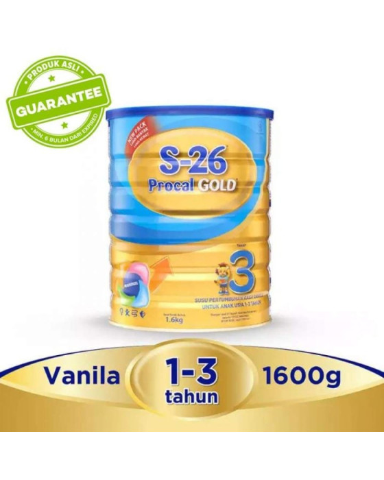 SUSU BAYI S26 3 PROCAL GOLD VANILA 1600GR 