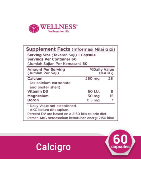 WELLNESS CALCIGRO 60 CAPSULE