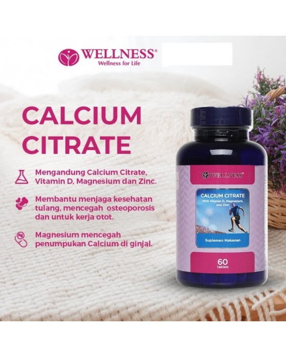 WELLNESS CALCIUM CITRATE 60S