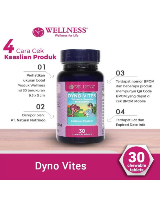 WELLNESS DYNOVITE CHILD MULTIVITAMIN 30S