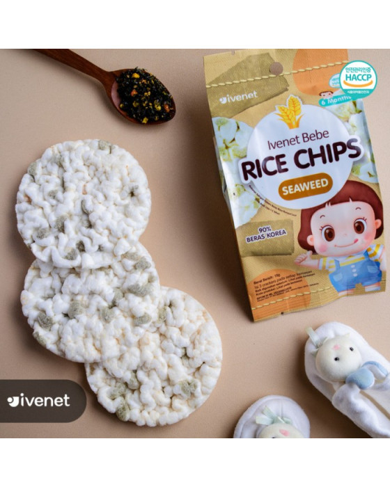 IVENET RICE CHIP 15GR - BLUEBERRY