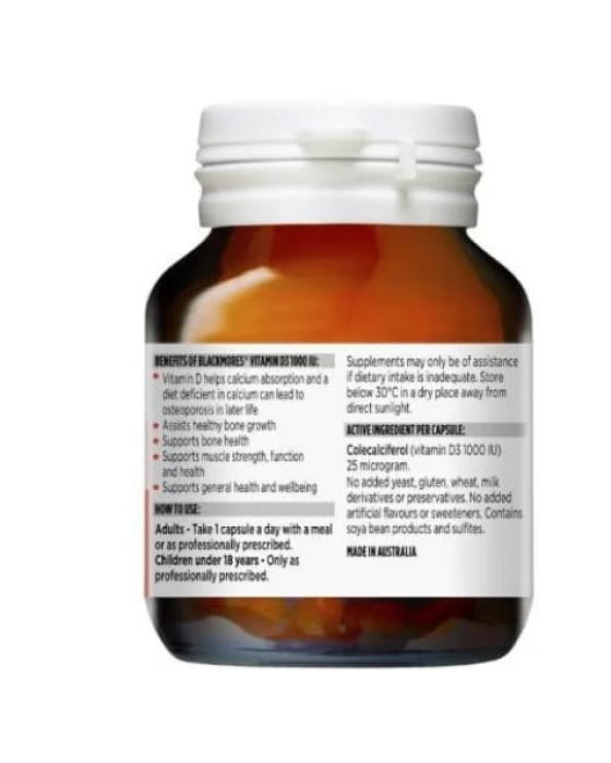 BLACKMORES VITAMIN D3 1000 IU 60 TABLET