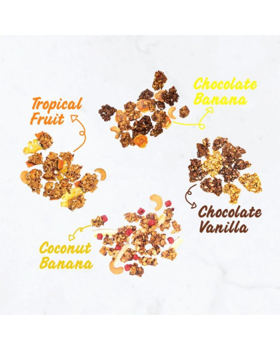 EAST BALI CASHEWS GRANOLA BITES 125GR - CHOCOLATTE BANANA