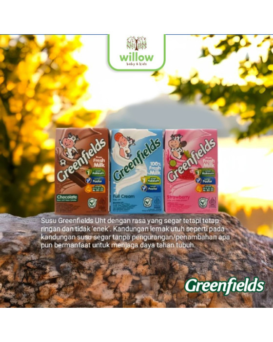 Susu Olahan Segar Siap Minum Greenfields UHT 105Ml