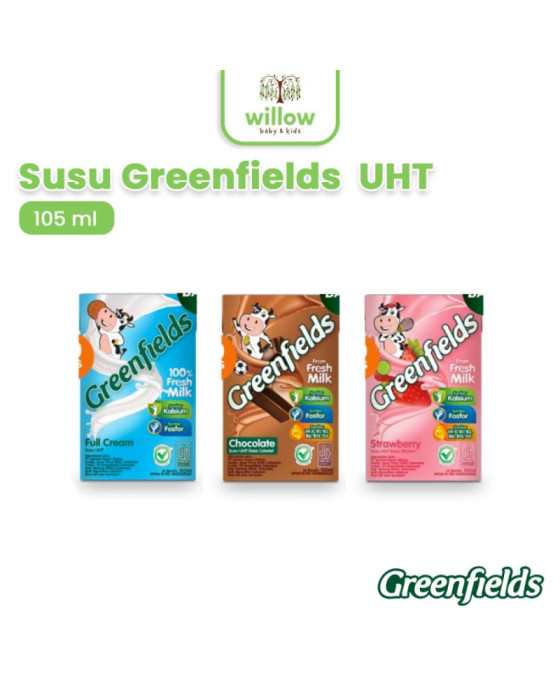 Susu Olahan Segar Siap Minum Greenfields UHT 105Ml