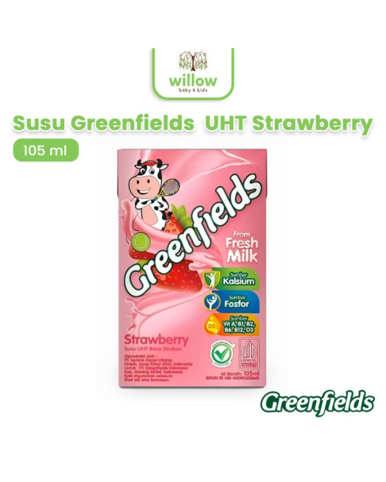 Susu Olahan Segar Siap Minum Greenfields UHT 105Ml