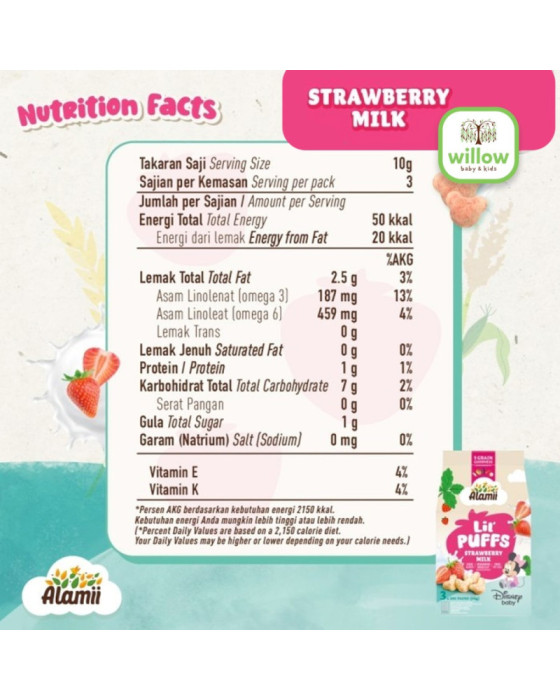 Alamii Lil Puffs Snack Bayi 30Gr