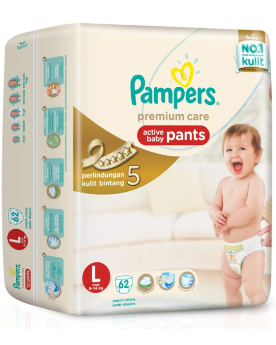 PAMPERS PREMIUM PANTS L-62